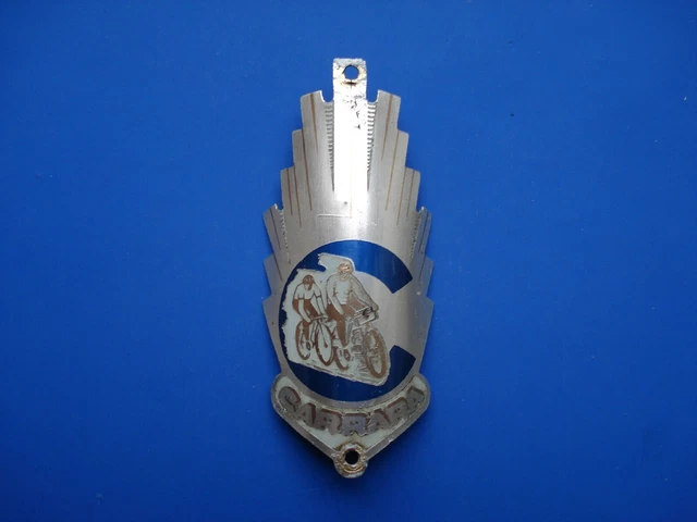 Ancienne Plaque pour Vélo Cycles CHIMERE Bicyclette Head badges